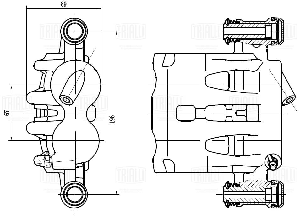 Тормозной суппорт TRIALLI CF 103565