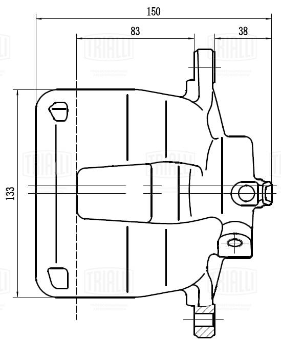 Тормозной суппорт TRIALLI CF 103567