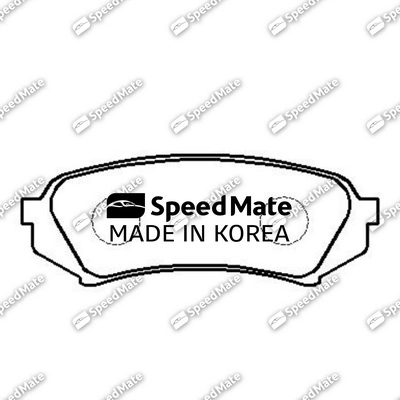 Комплект тормозных колодок дисковый тормоз SPEEDMATE SM-BPJ210