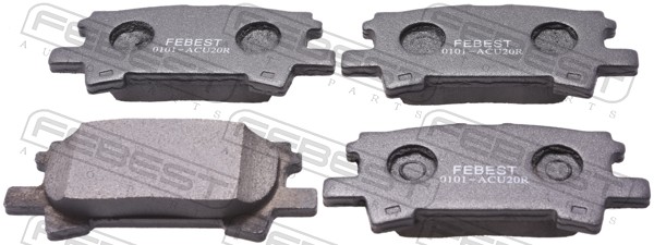 Комплект тормозных колодок дисковый тормоз FEBEST 0101-ACU20R