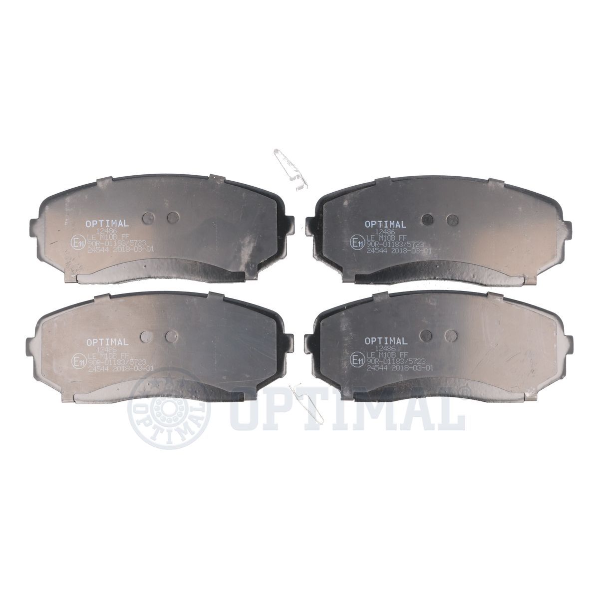Комплект тормозных колодок дисковый тормоз OPTIMAL BP-12486