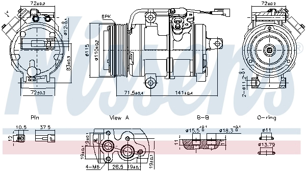 Компрессор кондиционер first fit NISSENS 891060