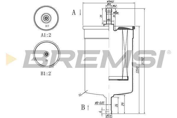 Топливный фильтр BREMSI FE0395