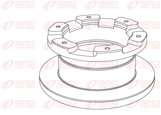 Тормозной диск heavy duty brake disc REMSA NCA1181.10