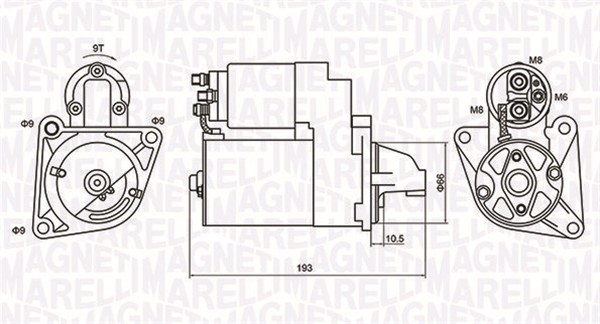 Стартер MAGNETI MARELLI 063721053010