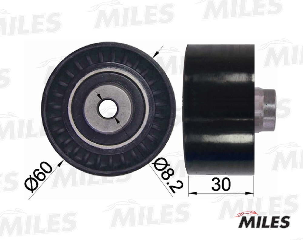 Паразитный / ведущий ролик зубчатый ремень MILES AG02075