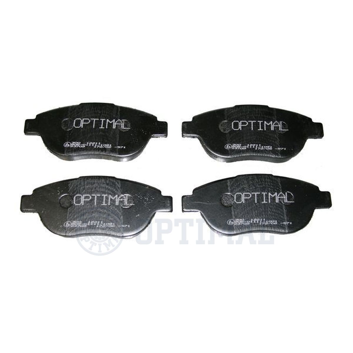 Комплект тормозных колодок дисковый тормоз OPTIMAL BP-12211