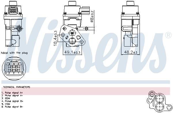 Клапан возврата ог first fit NISSENS 98365
