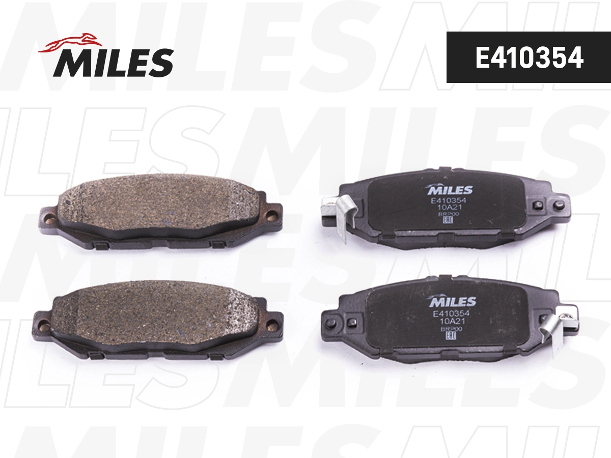 Комплект тормозных колодок дисковый тормоз MILES E410354