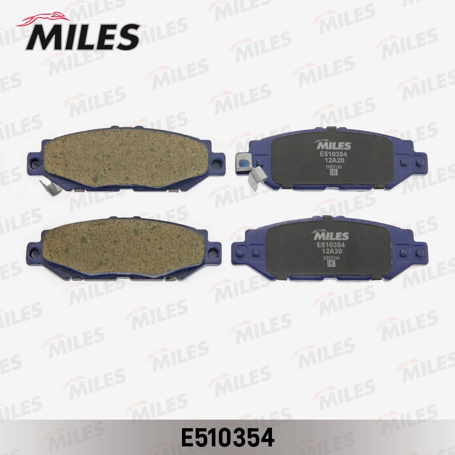 Комплект тормозных колодок дисковый тормоз MILES E510354