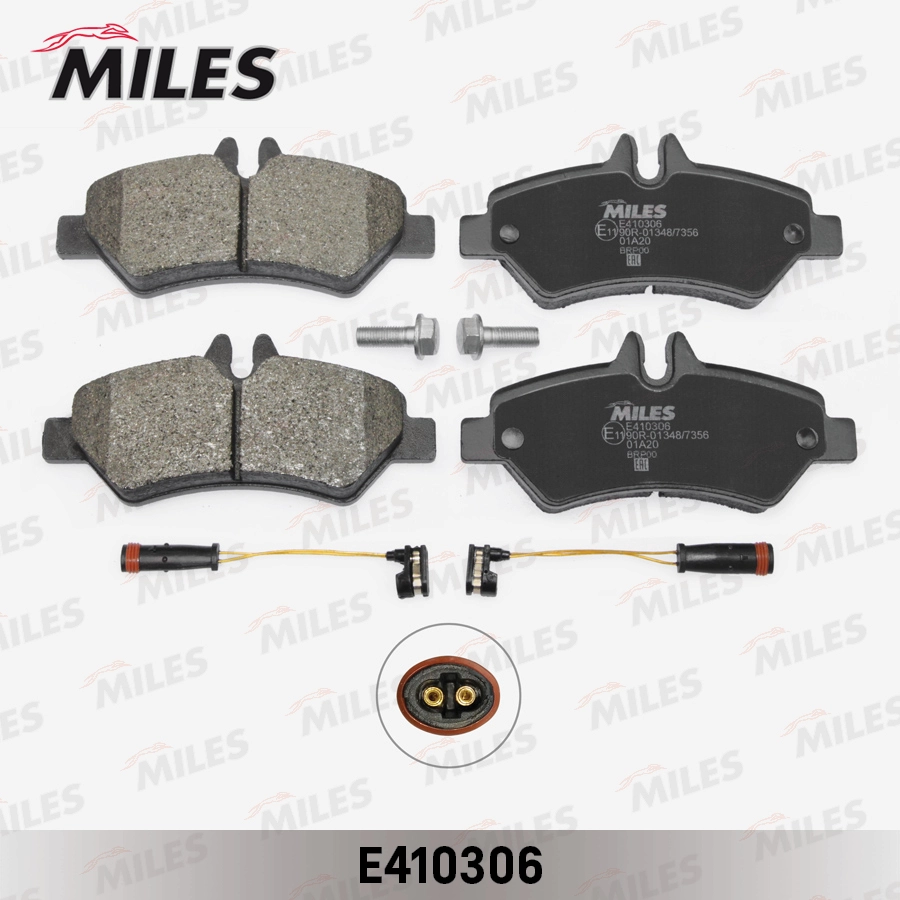Комплект тормозных колодок дисковый тормоз MILES E410306