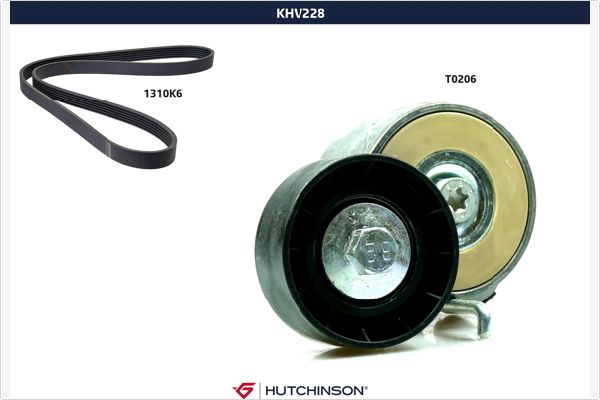 Поликлиновой ременный комплект HUTCHINSON KHV 228