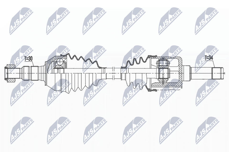 Приводной вал NTY NPW-PL-107