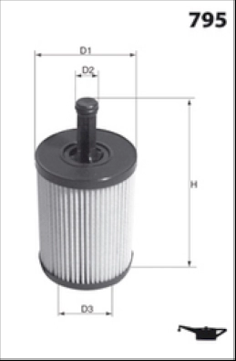 Масляный фильтр MECAFILTER ELH4305