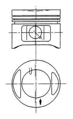 Поршень KOLBENSCHMIDT 94910700