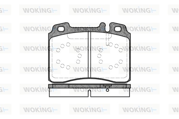 Комплект тормозных колодок дисковый тормоз WOKING P2793.00