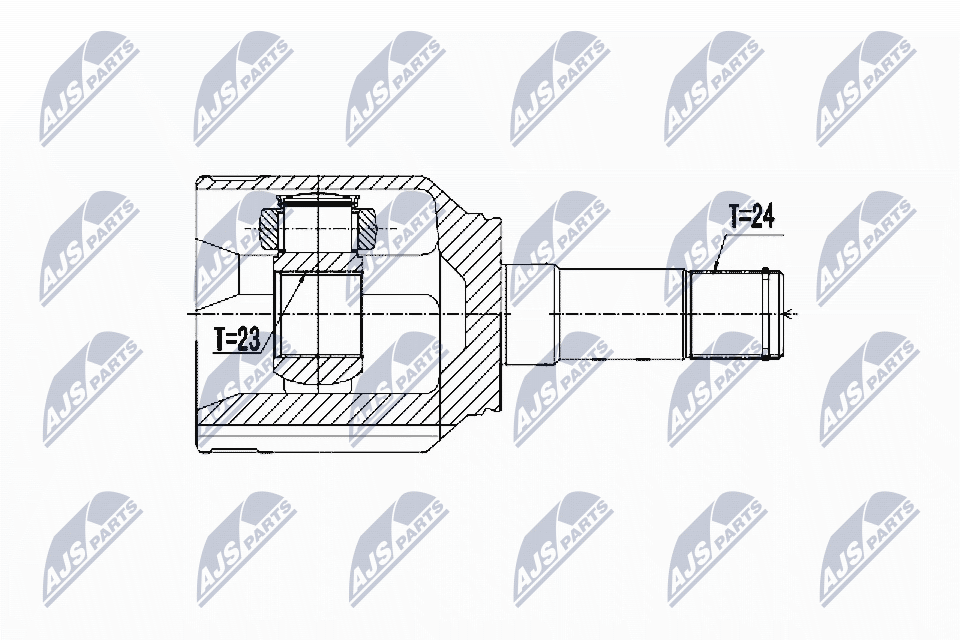 Шарнирный комплект приводной вал NTY NPW-FT-072