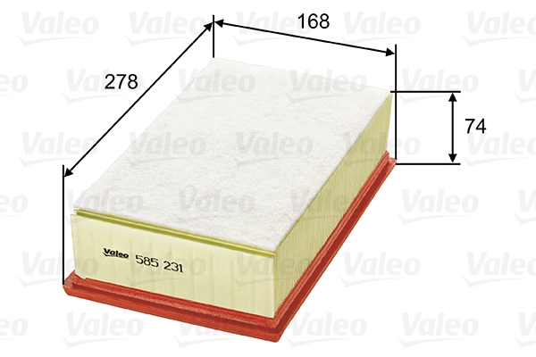 Воздушный фильтр VALEO 585231