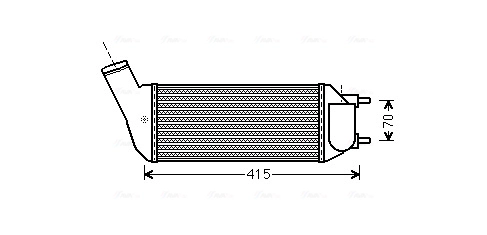 Интеркулер AVA QUALITY COOLING PEA4341
