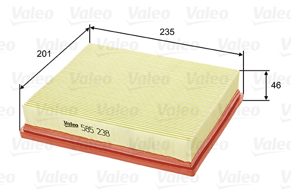 Воздушный фильтр VALEO 585238