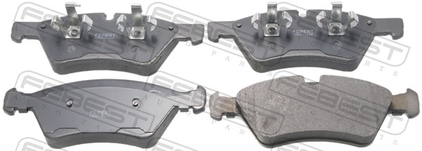 Комплект тормозных колодок дисковый тормоз FEBEST 1601-164F