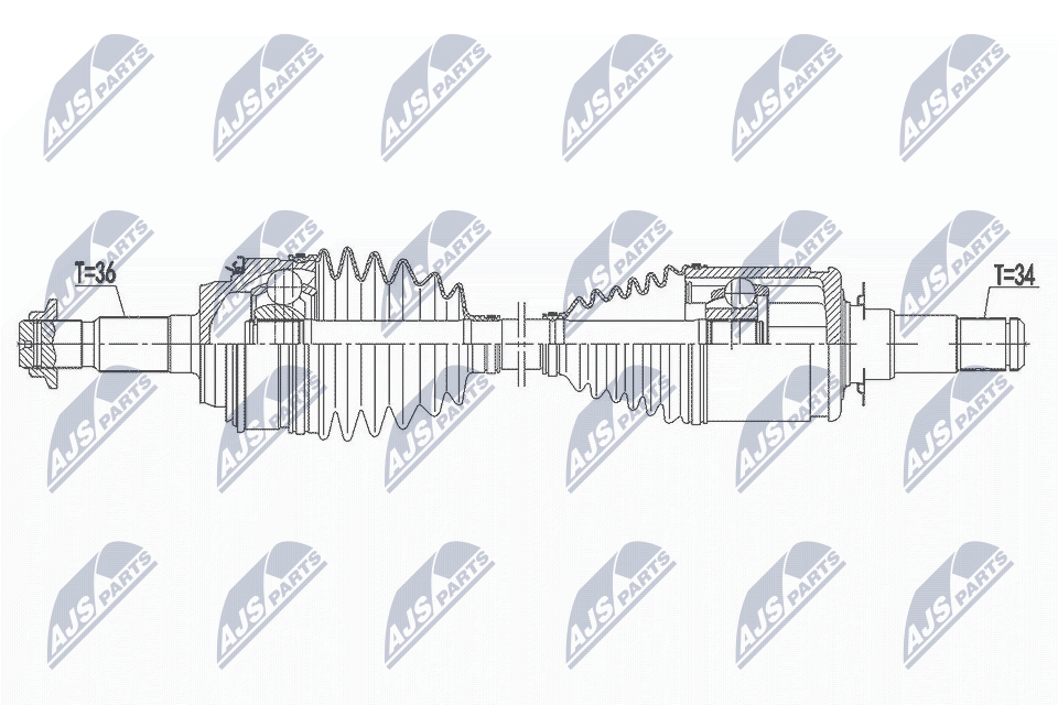 Приводной вал NTY NPW-TY-147