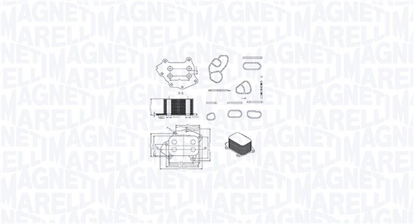 Масляный радиатор двигательное масло MAGNETI MARELLI 350300002400