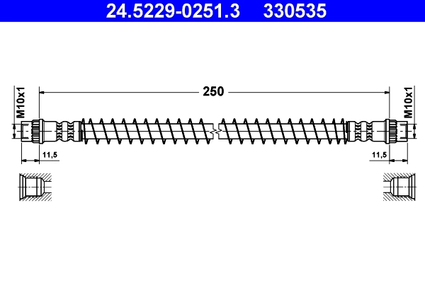 Тормозной шланг ATE 24.5229-0251.3