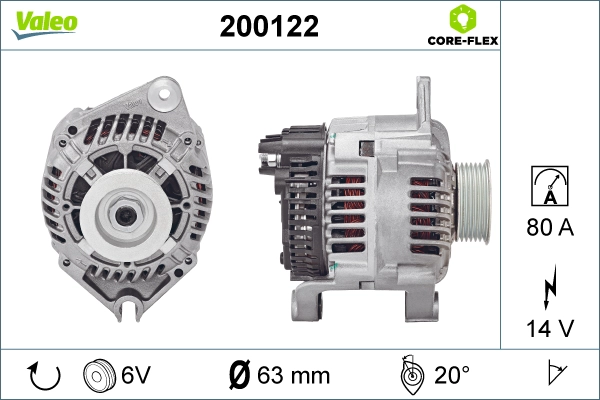 Генератор valeo core-flex VALEO 200122
