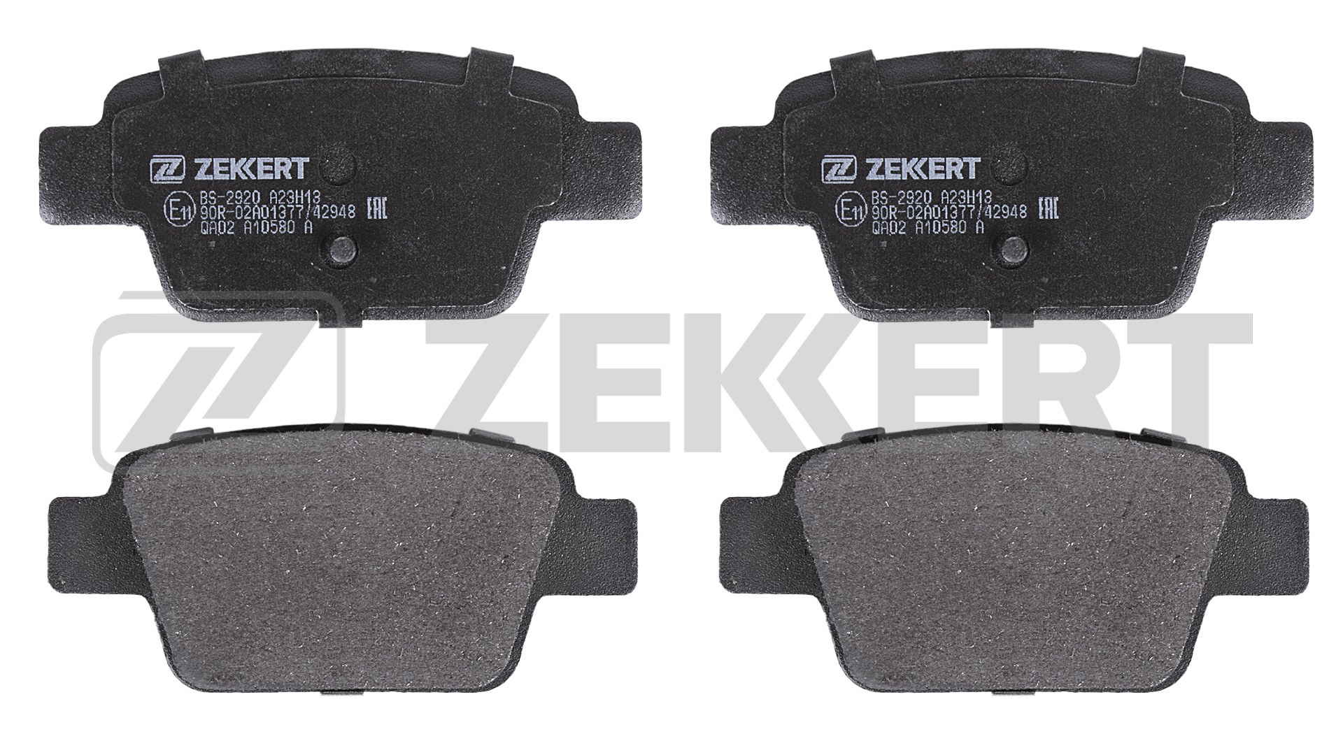 Комплект тормозных колодок дисковый тормоз ZEKKERT BS-2920