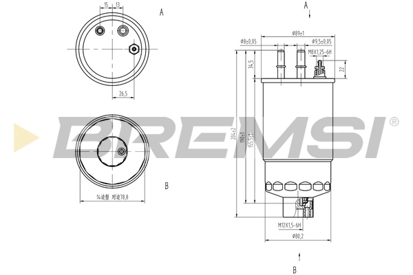 Топливный фильтр BREMSI FE0158