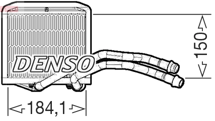 Теплообменник отопление салона DENSO DRR09102