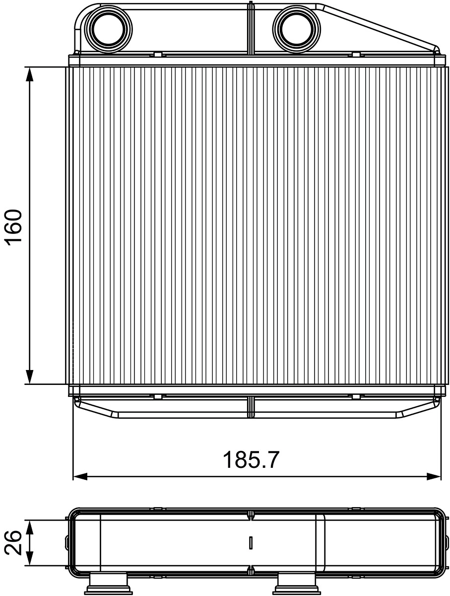 Теплообменник отопление салона VALEO 811502