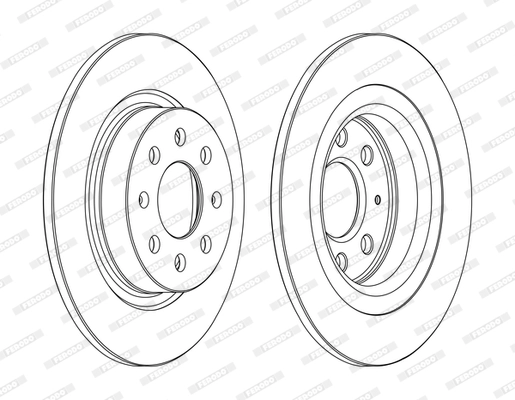 Тормозной диск premier FERODO DDF1299C