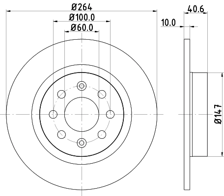 Тормозной диск pro HELLA/BEHR/PAGID 8DD 355 112-621