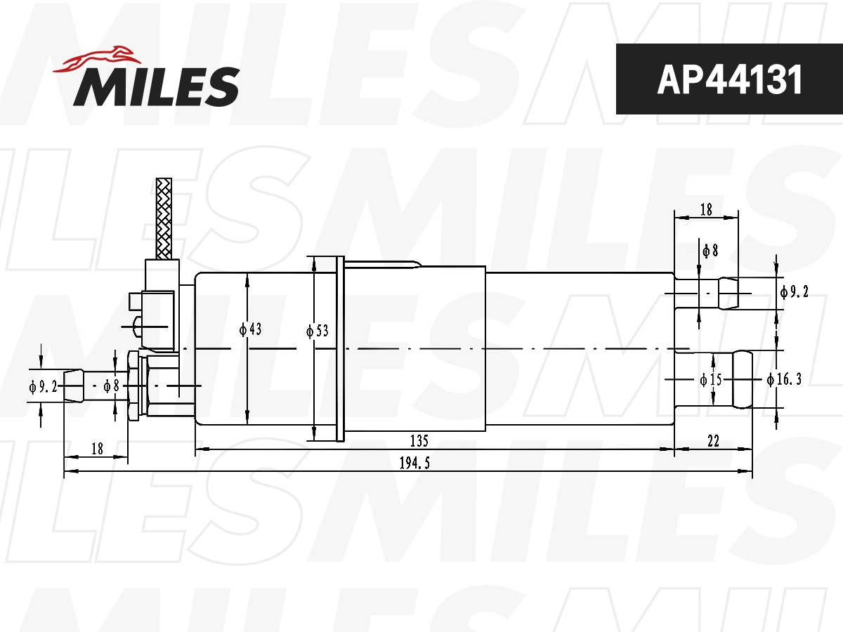 Топливный насос MILES AP44131
