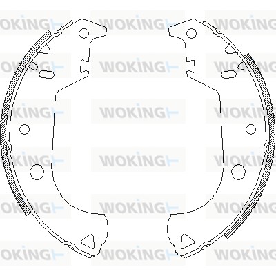 Тормозные колодки WOKING Z4125.00