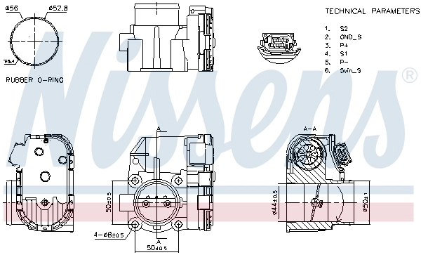 Корпус дроссельной заслонки first fit NISSENS 955120