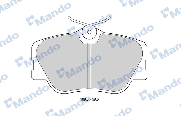 Комплект тормозных колодок дисковый тормоз MANDO MBF015073