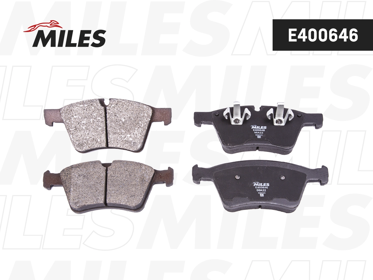 Комплект тормозных колодок дисковый тормоз MILES E400646