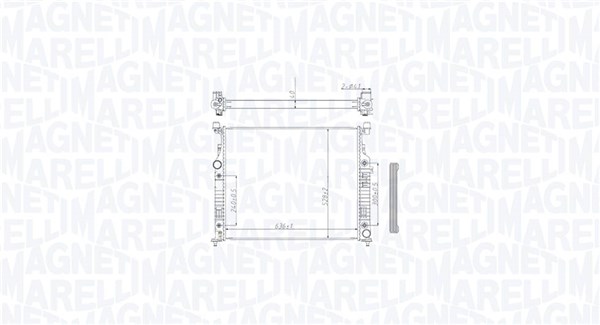Радиатор охлаждение двигателя MAGNETI MARELLI 350213212500