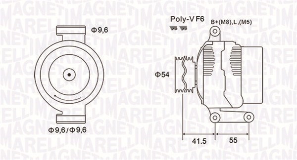 Генератор MAGNETI MARELLI 063731862010