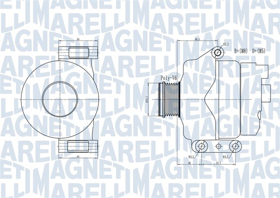 Генератор MAGNETI MARELLI 063731934010