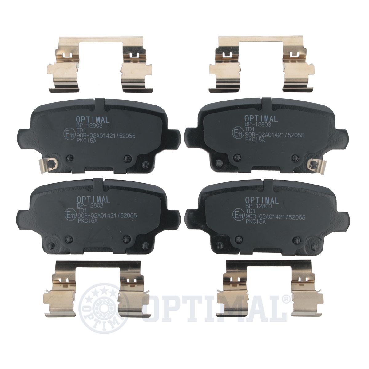 Комплект тормозных колодок дисковый тормоз OPTIMAL BP-12803