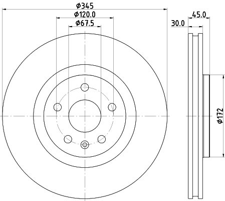 Тормозной диск pro hc HELLA/BEHR/PAGID 8DD 355 132-621