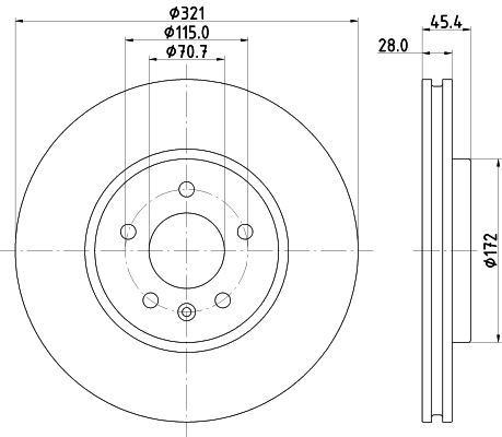 Тормозной диск pro high carbon HELLA/BEHR/PAGID 8DD 355 132-171