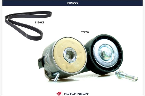 Поликлиновой ременный комплект HUTCHINSON KHV 227
