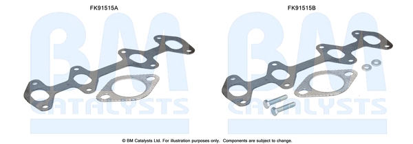 Монтажный комплект катализатор BM CATALYSTS FK91515