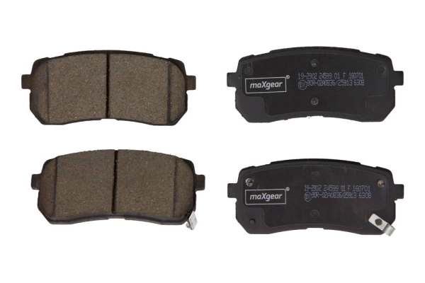 Комплект тормозных колодок дисковый тормоз MAXGEAR 19-2902