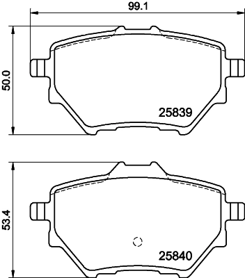 Комплект тормозных колодок дисковый тормоз HELLA/BEHR/PAGID 8DB 355 020-991